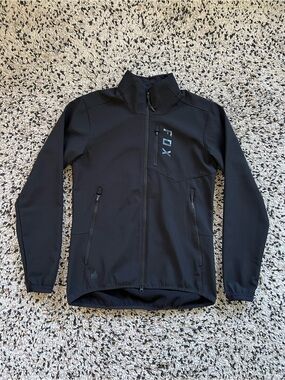 Fox Racing Ranger Fire Jacket Black Mountain Biking Activewear Zip Men’s Large
